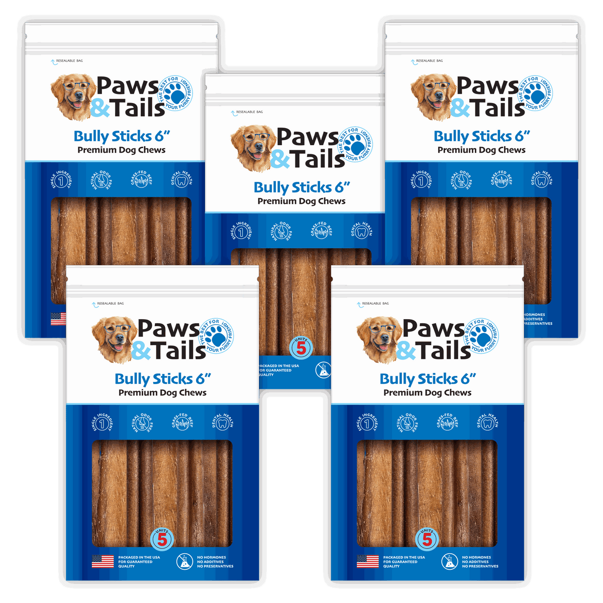 Bully Sticks 6” (5 units)